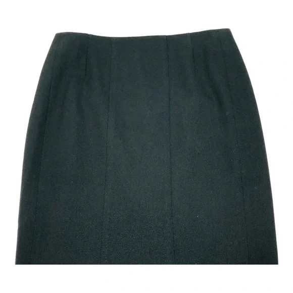 Akris Punto Wool Black Knee Length Pencil Skirt - Picture 2 of 12